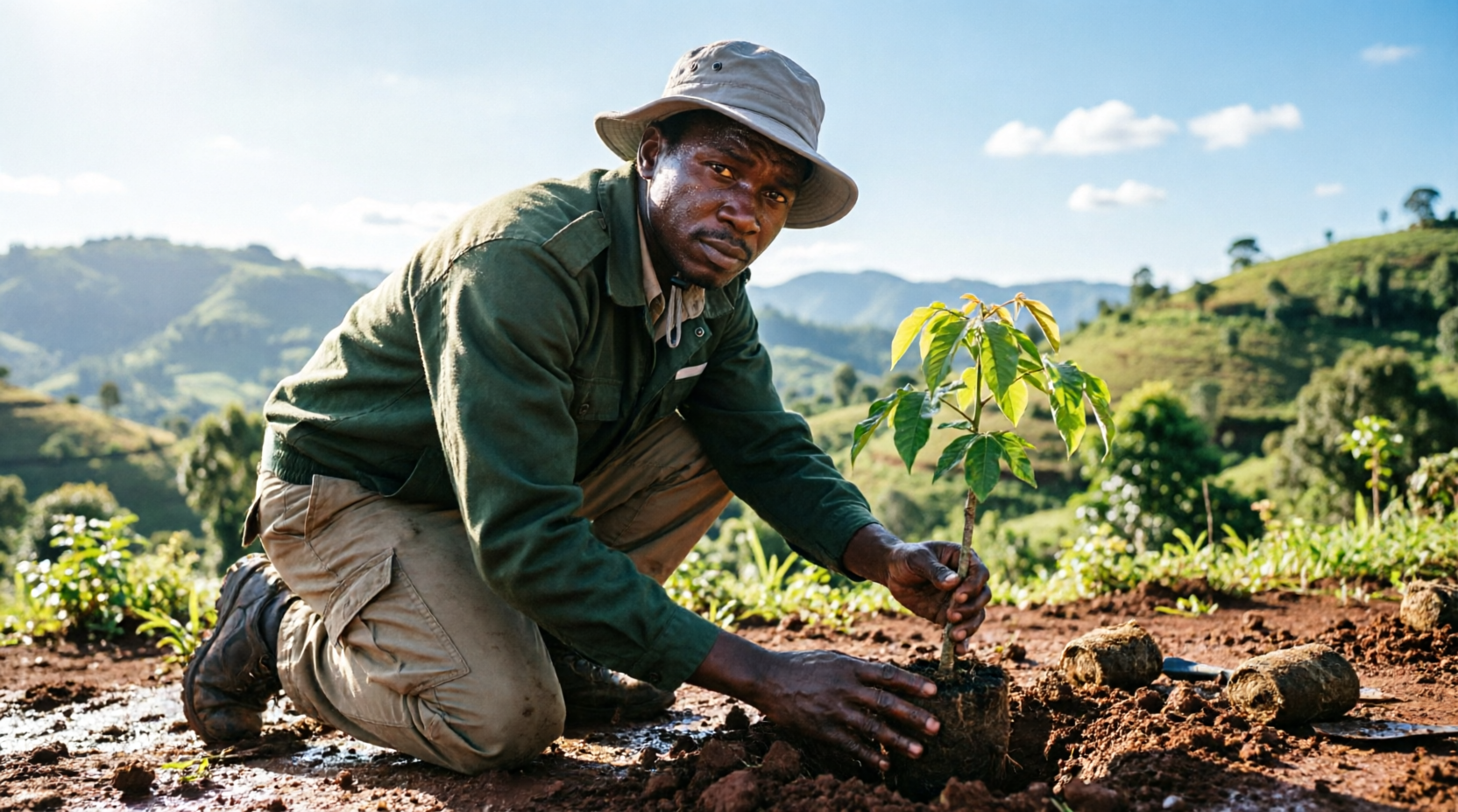Environmental Stewardship - Planting trees in Uganda