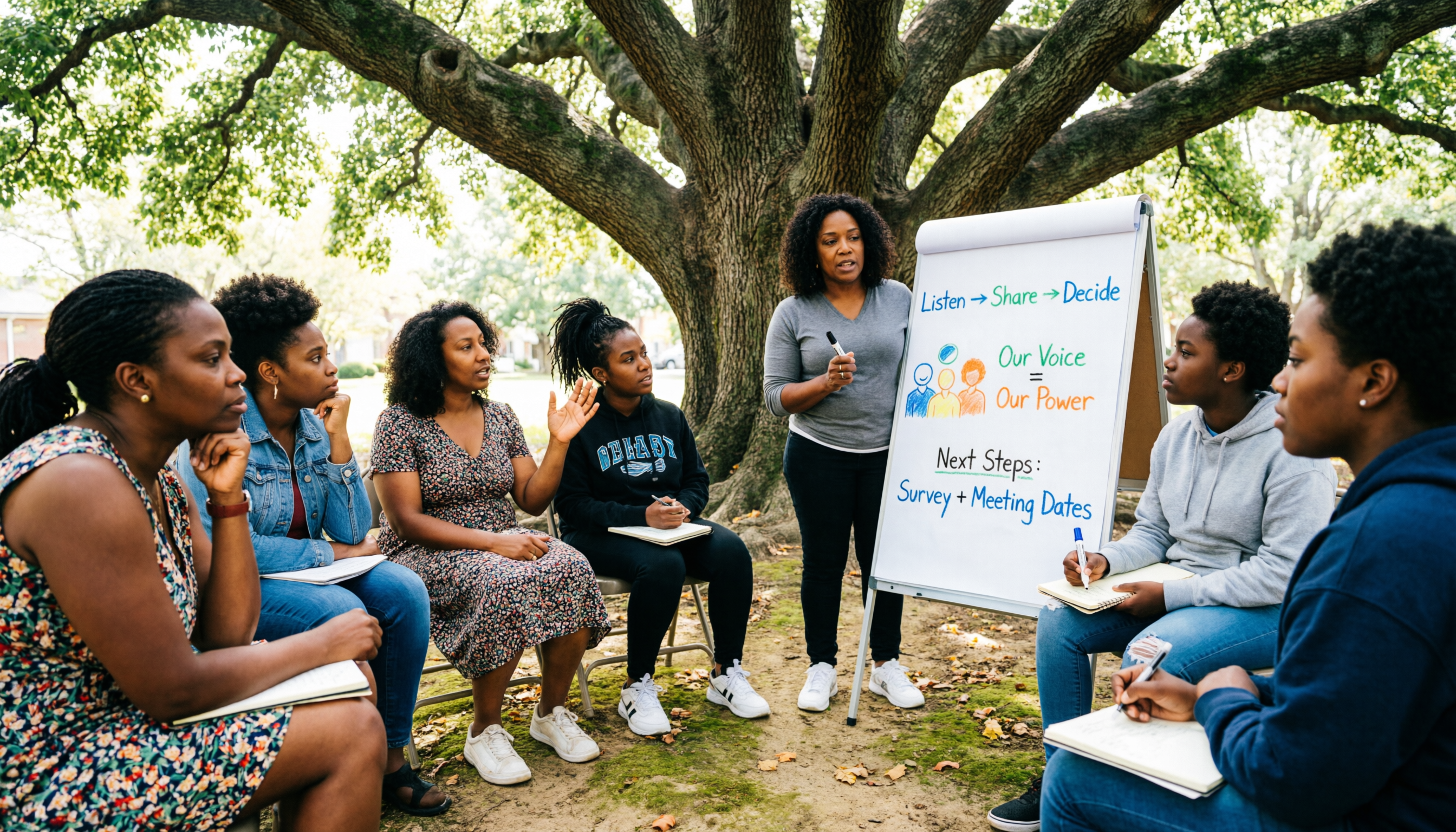 Community Empowerment - Community meeting under a tree